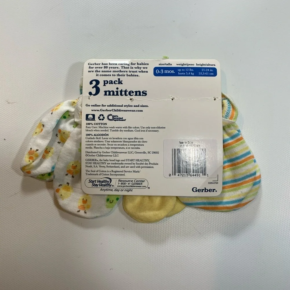 Gerber | Easter Bib and Gloves Set New With Tags